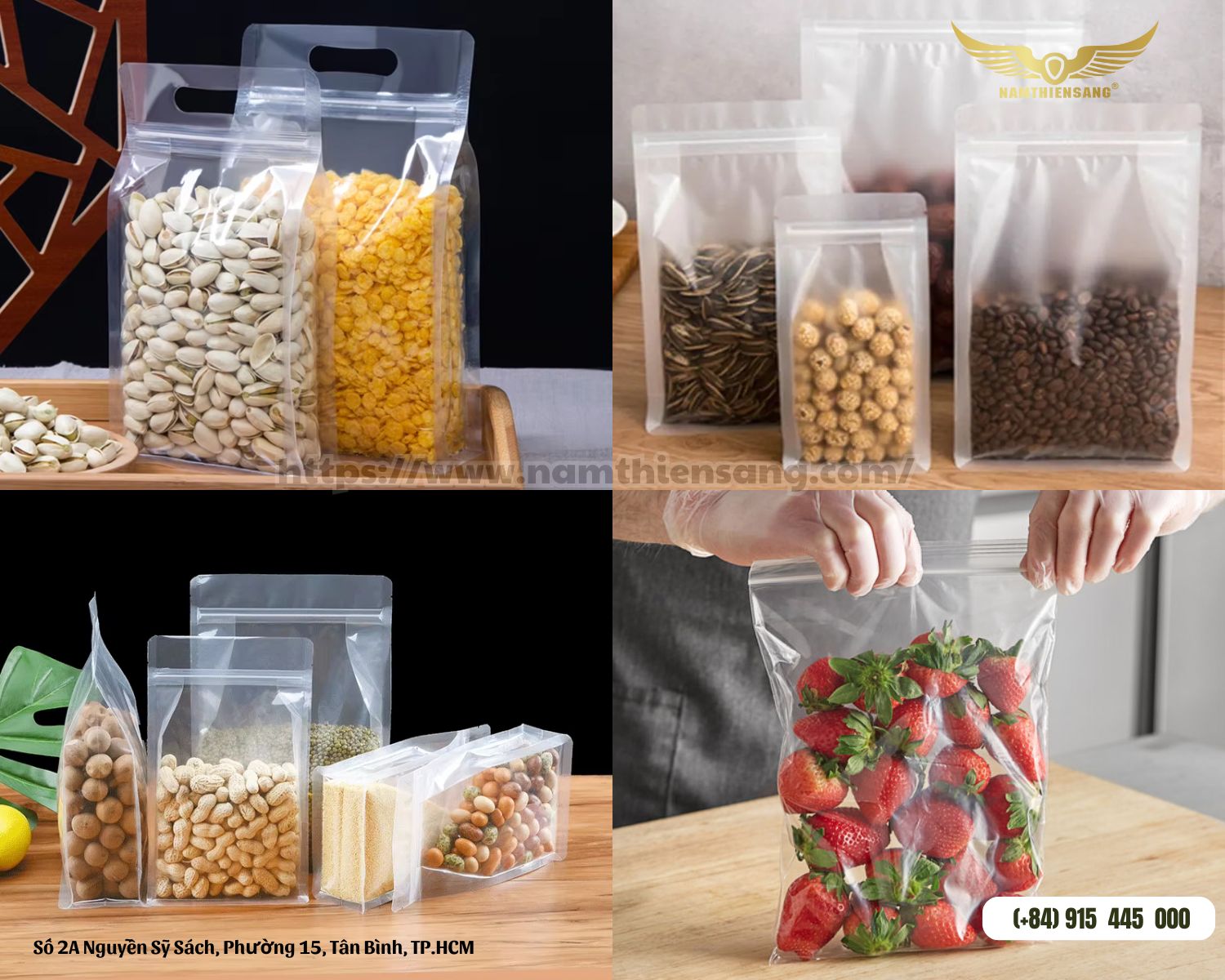 Túi zipper khóa kéo